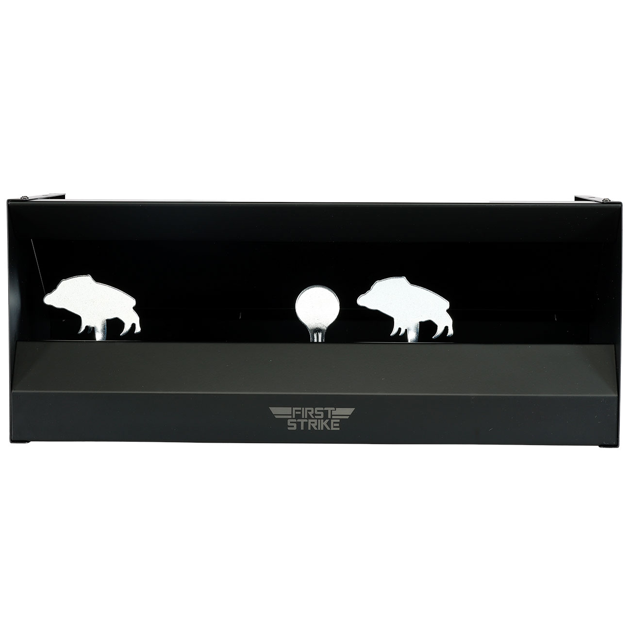 First Strike 4+1 Pendelkasten Wildschweine aus Stahl f�r Luftgewehre und Luftpistolen schwarz Bild 3