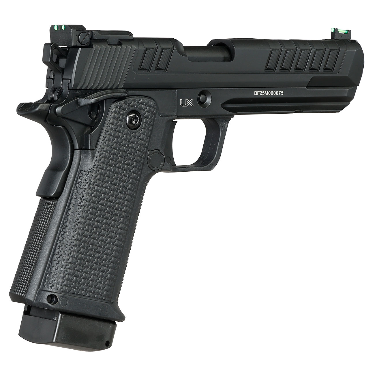 UX Stratix CO2 Luftpistole Kal. 4,5mm BB Vollmetall Blowback schwarz Bild 6