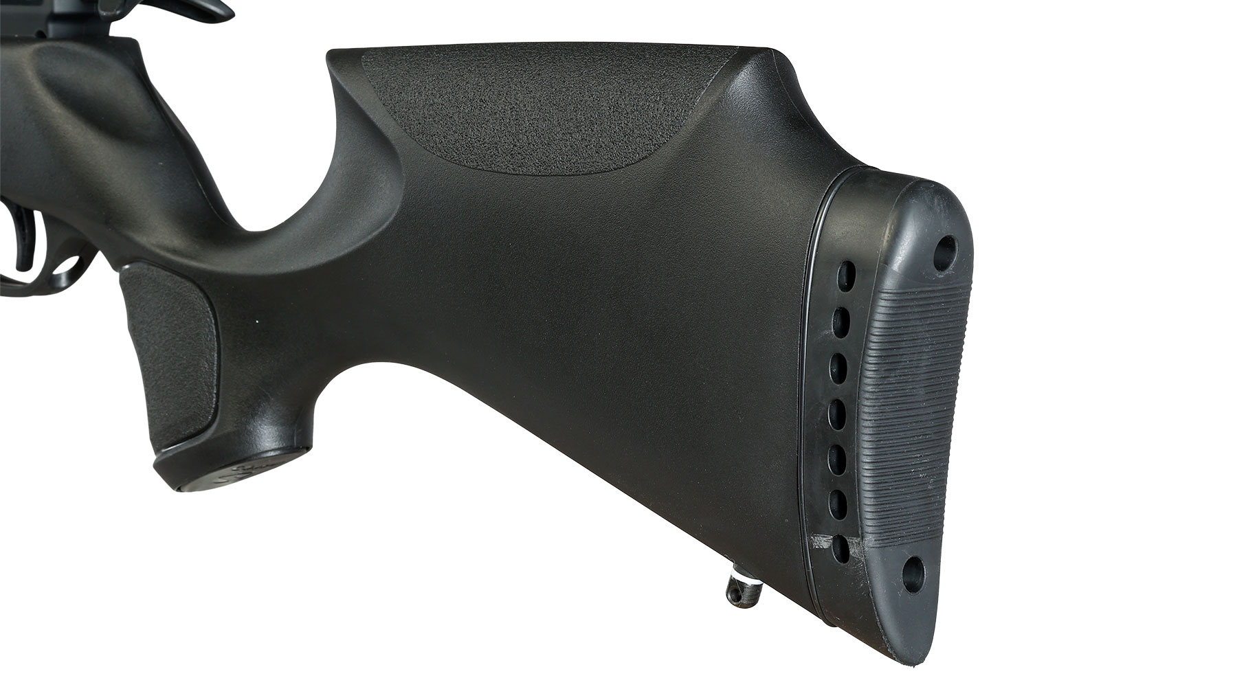 Gamo Arrow Pressluftgewehr PCP Kal. 5,5mm Diabolo 10-sch�ssig schwarz inkl. Zielfernrohr WR 3-9x40 / Zweibein Bild 8