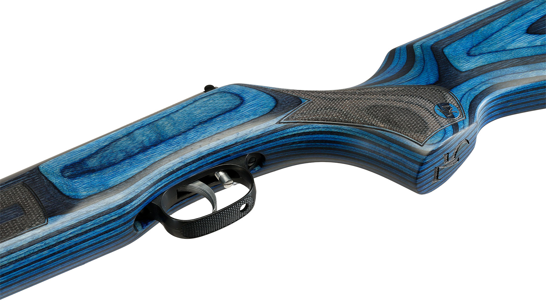 Weihrauch HW 50 S Knicklauf Luftgewehr Kal. 4,5 mm Diabolo Schichtholzschaft grau-blau - limitierte 75 Jahre Sonderedition Bild 7