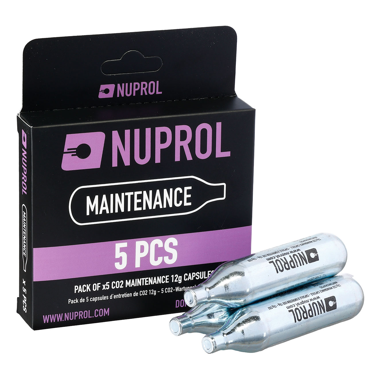 Nuprol CO2 Wartungskapseln mit Silikon 5 St�ck je 12g