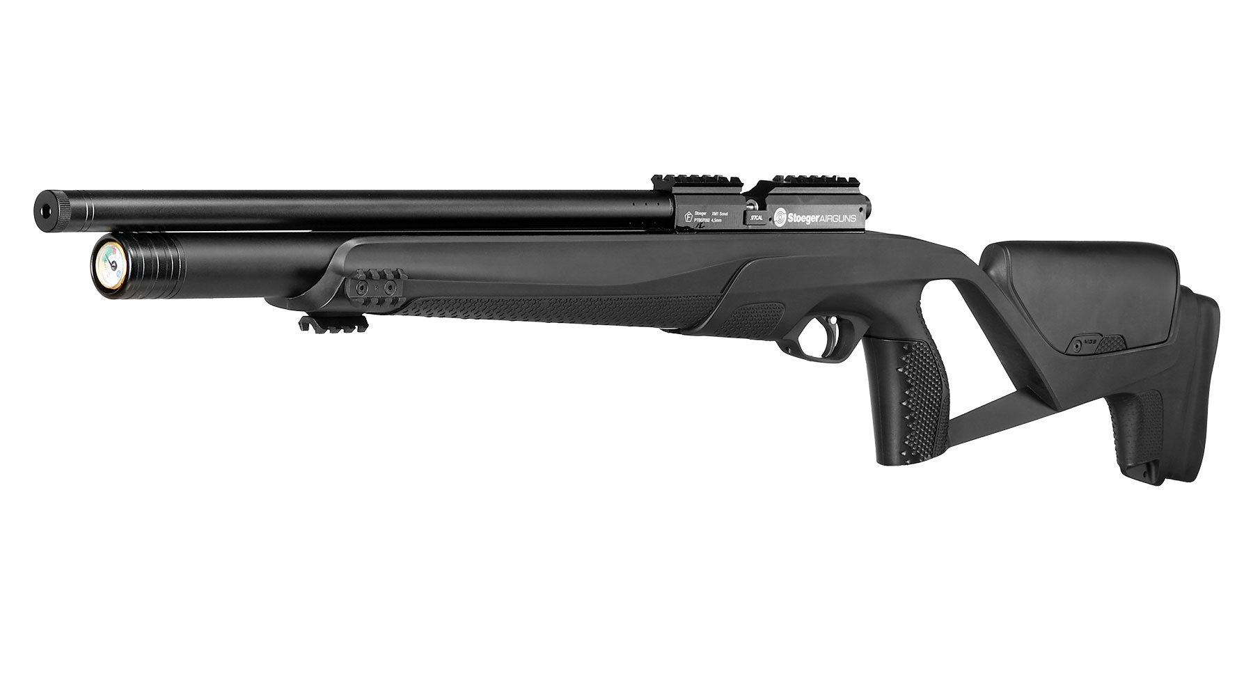 Stoeger XM1 Scout Pressluftgewehr PCP Kal. 4,5 mm Diabolo schwarz inkl. 2 x 12-Schuss Magazin Bild 1