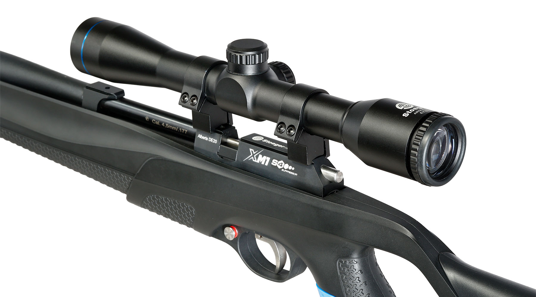 Stoeger XM1 S4 Combo Pressluftgewehr PCP Kal. 4,5 mm Diabolo schwarz inkl. Schalld�mpfer u. 4x32 Zielfernrohr Bild 3