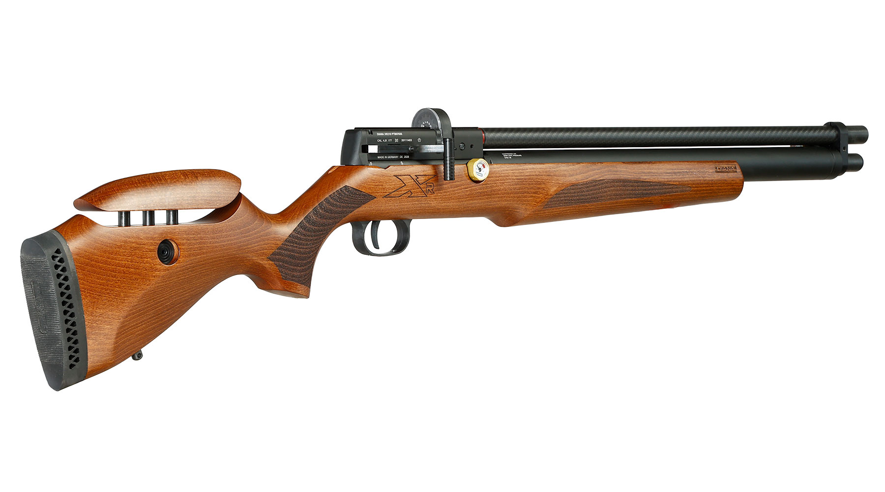 Diana XR210 Premium Pressluftgewehr PCP Kal. 4,5 mm Diabolo Holzschaft inkl. 14-Schuss Magazin Bild 10
