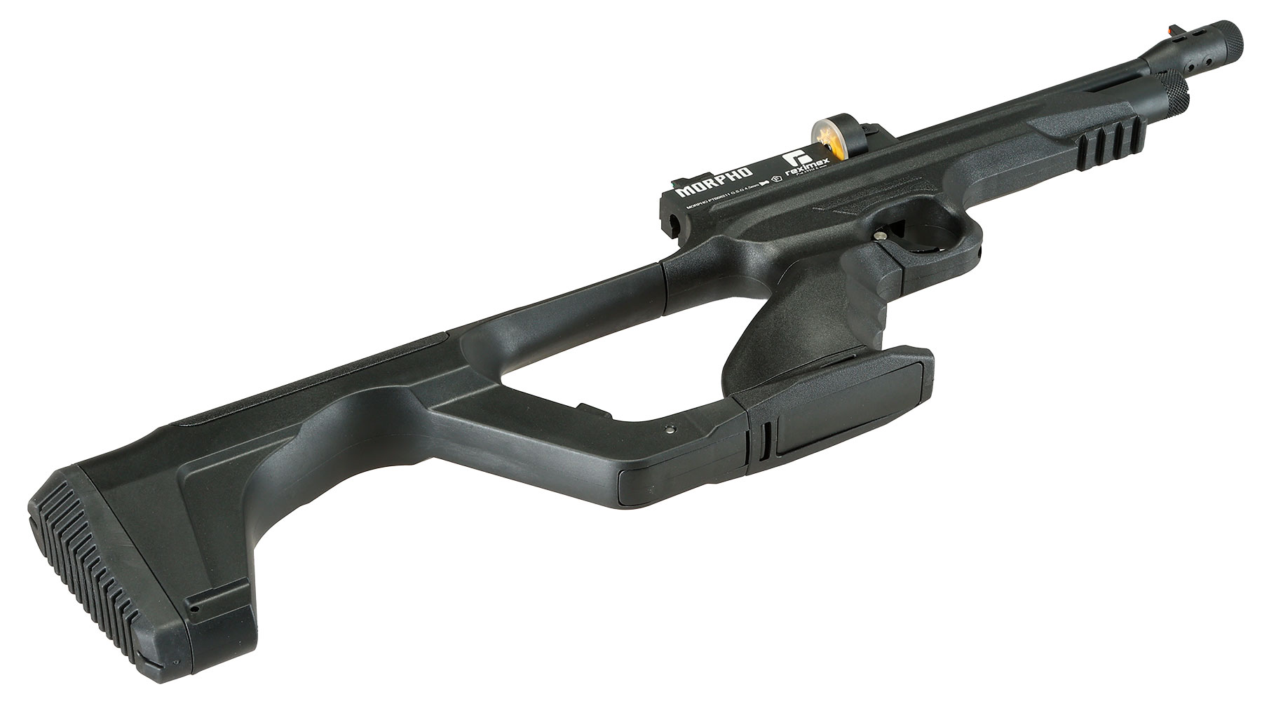 Reximex Morpho mit Wechselschaft CO2 Luftpistole Kal. 4,5 mm Diabolo Non-BlowBack schwarz Bild 6