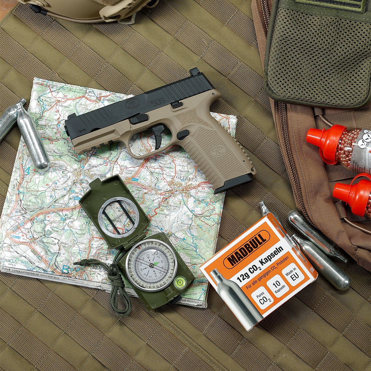 Cybergun FN Herstal FN 509 CO2 Luftpistole Kal. 4,5mm BB mit Metallschlitten Blowback Dual Tone Bild 1