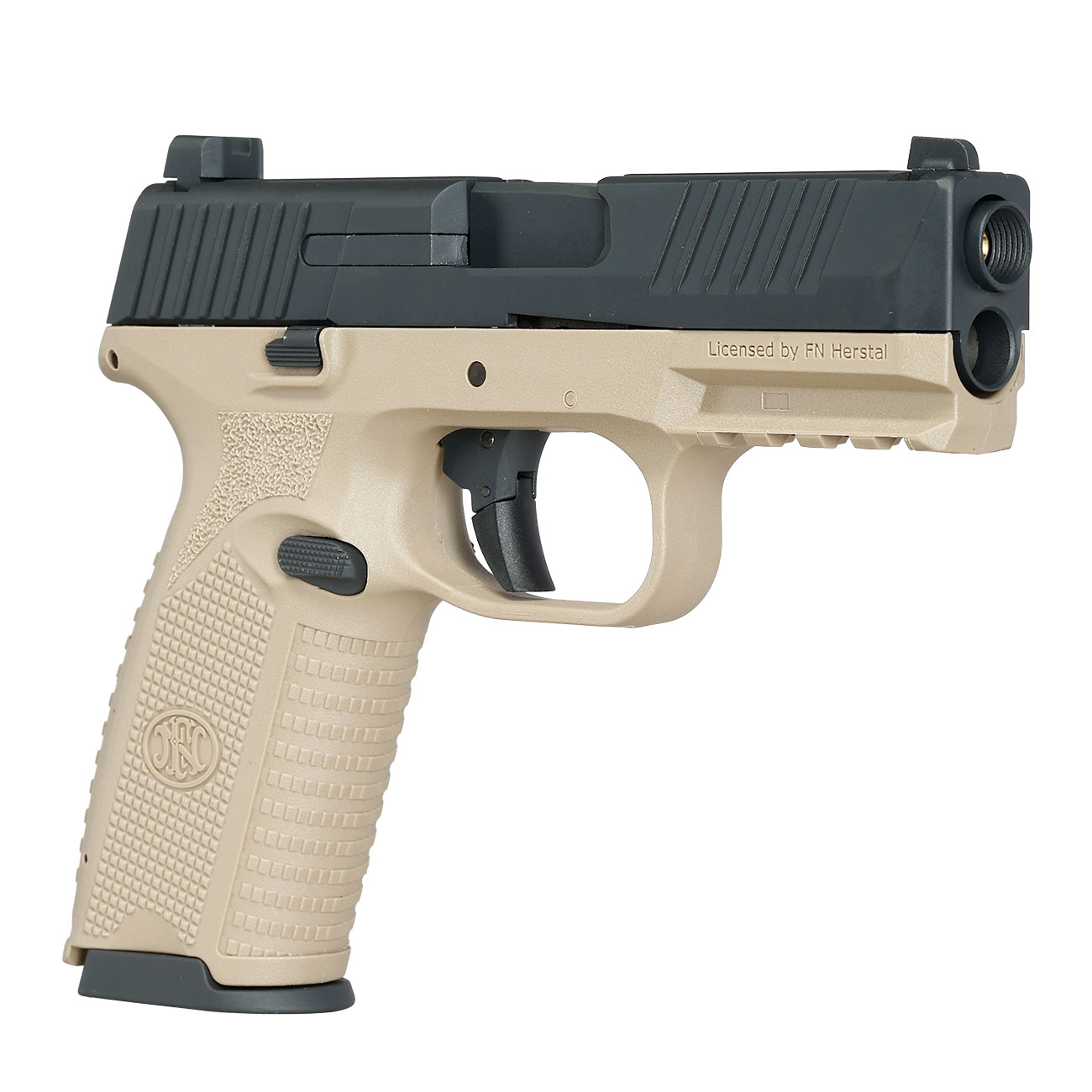 Cybergun FN Herstal FN 509 CO2 Luftpistole Kal. 4,5mm BB mit Metallschlitten Blowback Dual Tone Bild 9