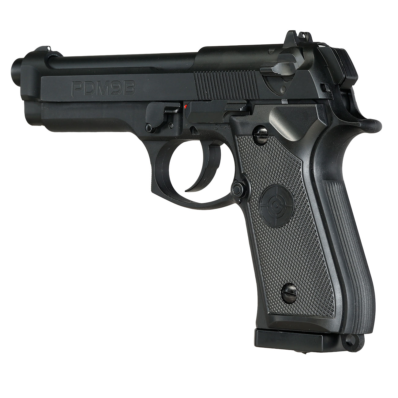 Crosman PDM9B CO2 Luftpistole Kal. 4,5mm BB / Diabolo mit Metallschlitten Blowback schwarz Bild 10