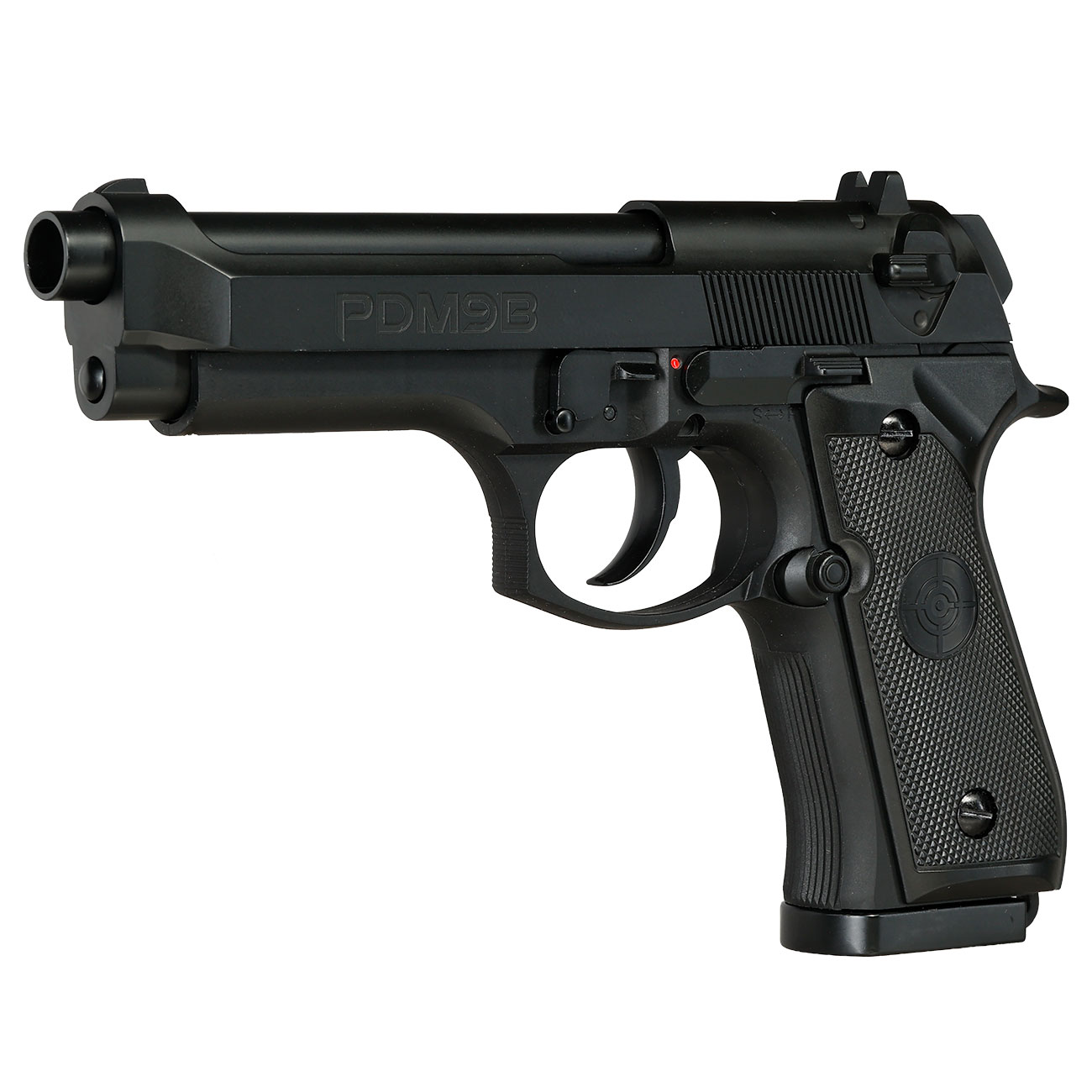Crosman PDM9B CO2 Luftpistole Kal. 4,5mm BB / Diabolo mit Metallschlitten Blowback schwarz Bild 2