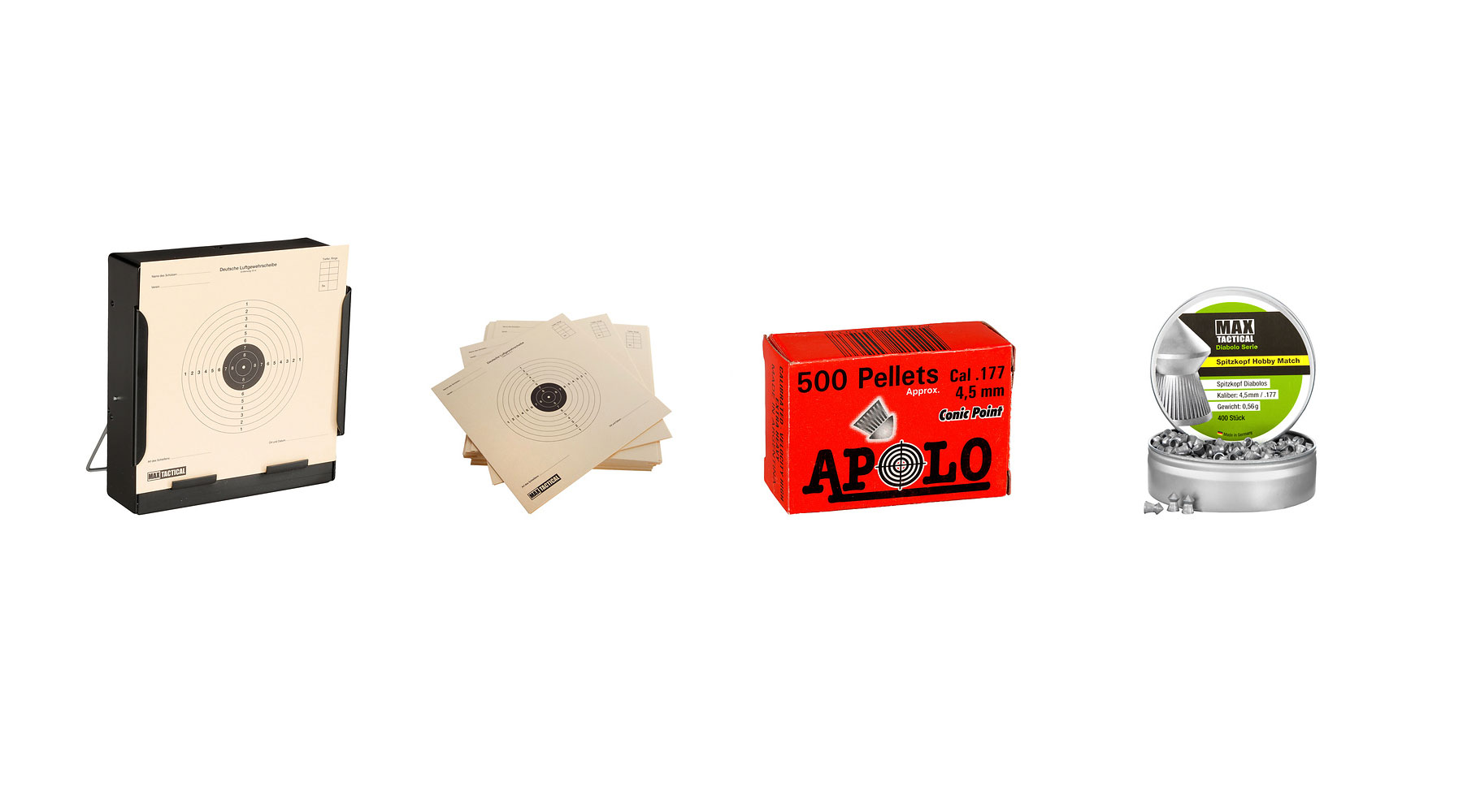 SET GSG WF600P Unterhebelspanner Luftgewehr 4,5 mm Diabolo inkl. 900 Diabolos, Kugelfang und Zielscheiben Bild 9