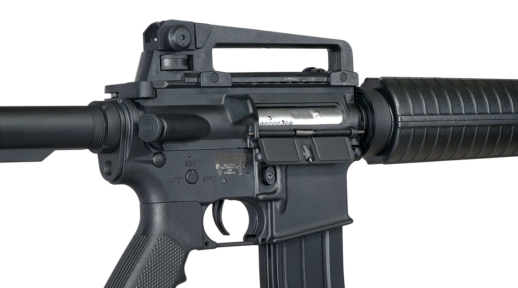 SET APS M4A1 Carbine S-EAG Luftgewehr 4,5 mm BB mit WoSport Training Target und 2500 Stahl BBs Bild 9