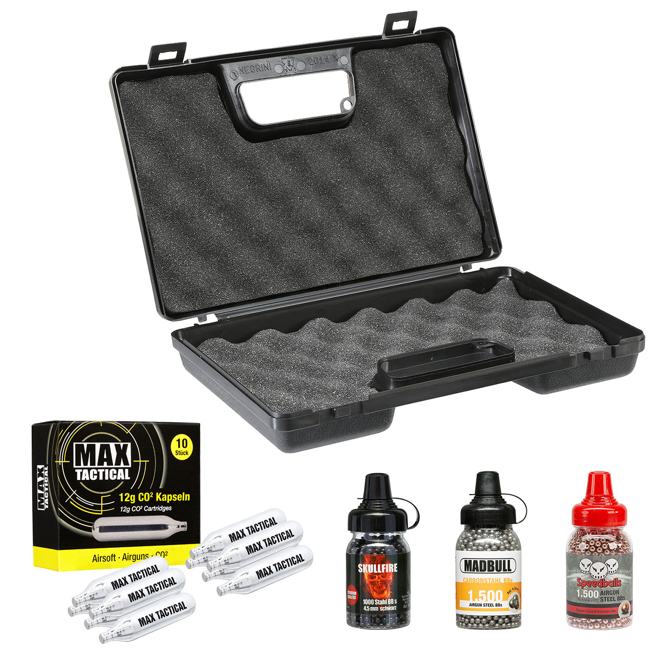 SET Sig Sauer 1911 Spartan CO2 Luftpistole Vollmetall 4,5 mm BB mit Koffer, 4000 BBs und 10 CO2-Kapseln Bild 10