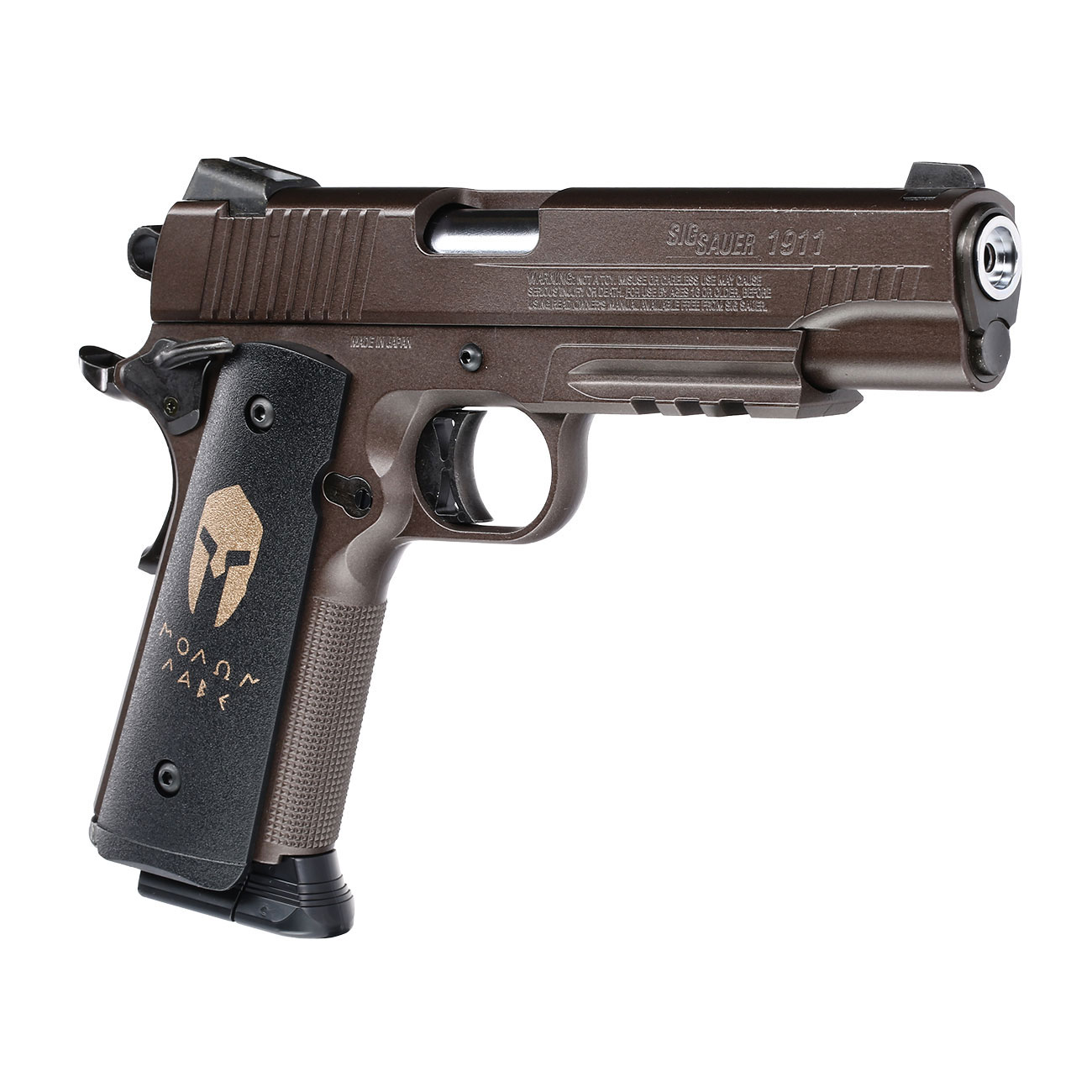SET Sig Sauer 1911 Spartan CO2 Luftpistole Vollmetall 4,5 mm BB mit Koffer, 4000 BBs und 10 CO2-Kapseln Bild 8