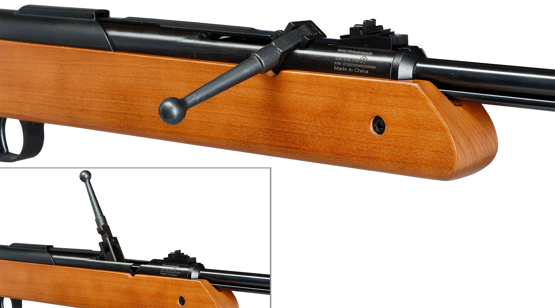 SET Diana Oktoberfestgewehr Gen. 2 Repetier Luftgewehr 4,4 mm mit 750 DIANA BBs, Kugelfang und 100 Zielscheiben Bild 9