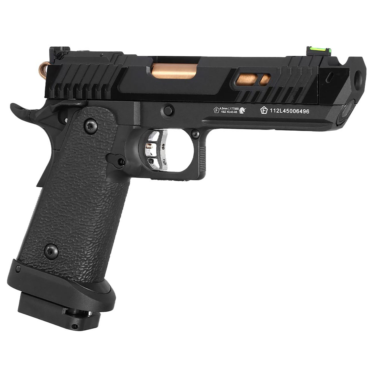 SET KLI Hi-Capa 4.3 Night Viper CO2 Luftpistole 4,5 mm BB mit Koffer, 3000 BBs und 10 CO2-Kapseln Bild 7