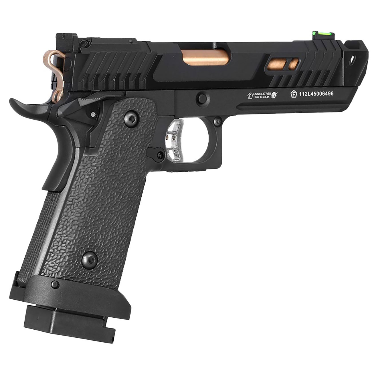 SET KLI Hi-Capa 4.3 Night Viper CO2 Luftpistole 4,5 mm BB mit Koffer, 3000 BBs und 10 CO2-Kapseln Bild 8