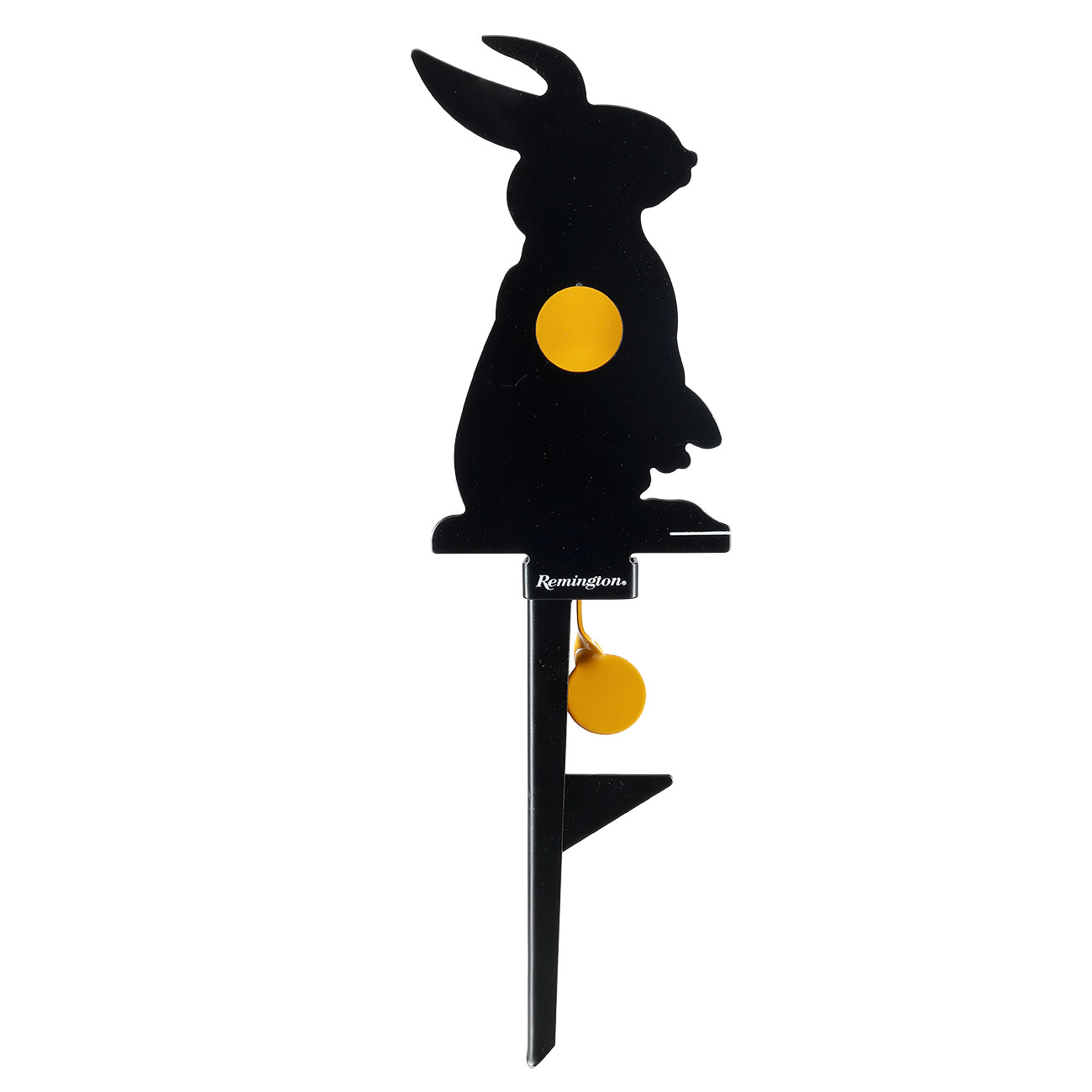 Remington Hit & Reset Klappziel Hase aus Stahl mit Schuss-R�ckstellung schwarz