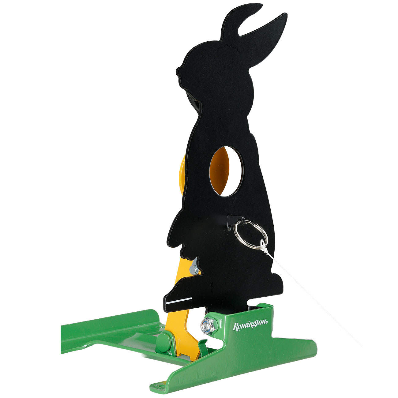 Remington Pull To Reset Klappziel Hase aus Stahl mit Seilzug-R�ckstellung schwarz Bild 3