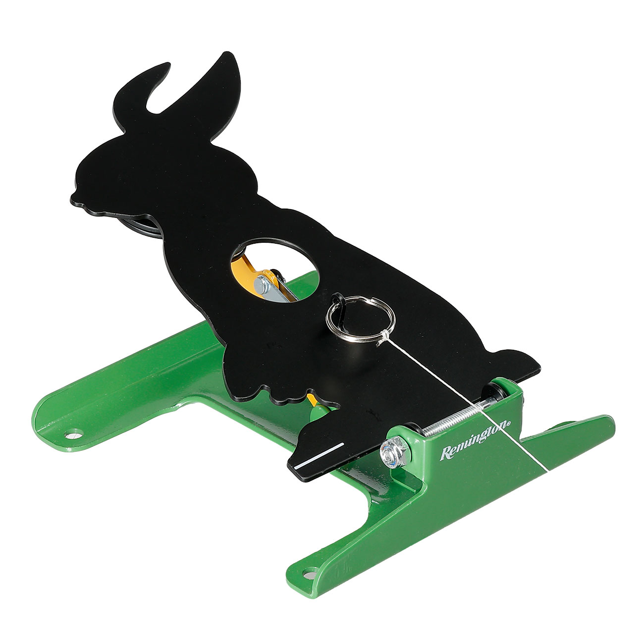 Remington Pull To Reset Klappziel Hase aus Stahl mit Seilzug-R�ckstellung schwarz Bild 6