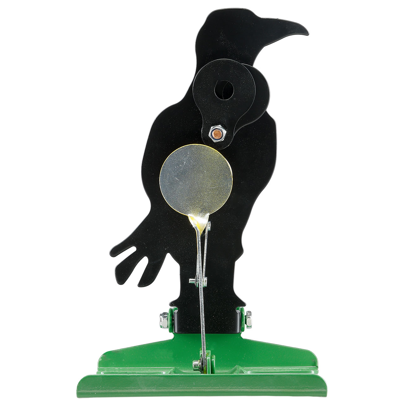 Remington Pull To Reset Klappziel Kr�he aus Stahl mit Seilzug-R�ckstellung schwarz Bild 2