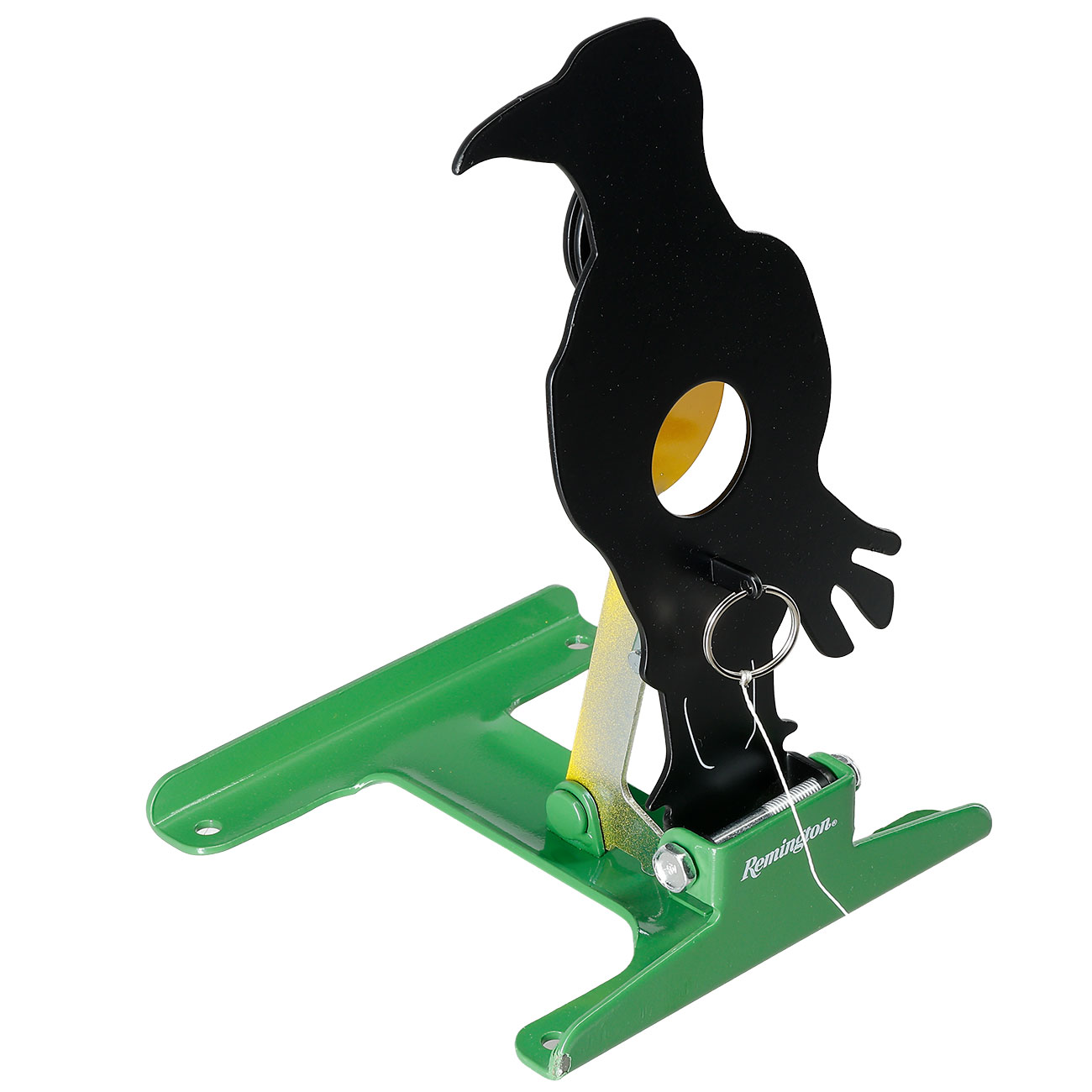 Remington Pull To Reset Klappziel Kr�he aus Stahl mit Seilzug-R�ckstellung schwarz Bild 5