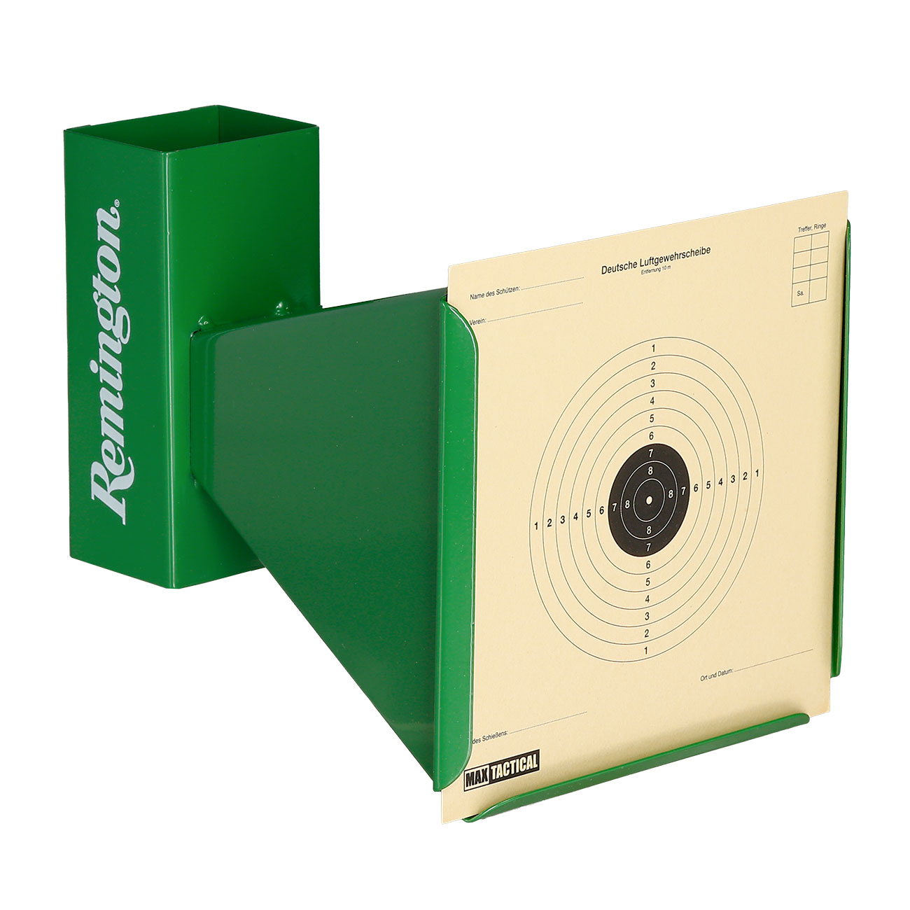 Remington Kugelfangkasten Trichterform Stahlblech 14 x 14 cm f�r Luftpistolen und Luftgewehre gr�n