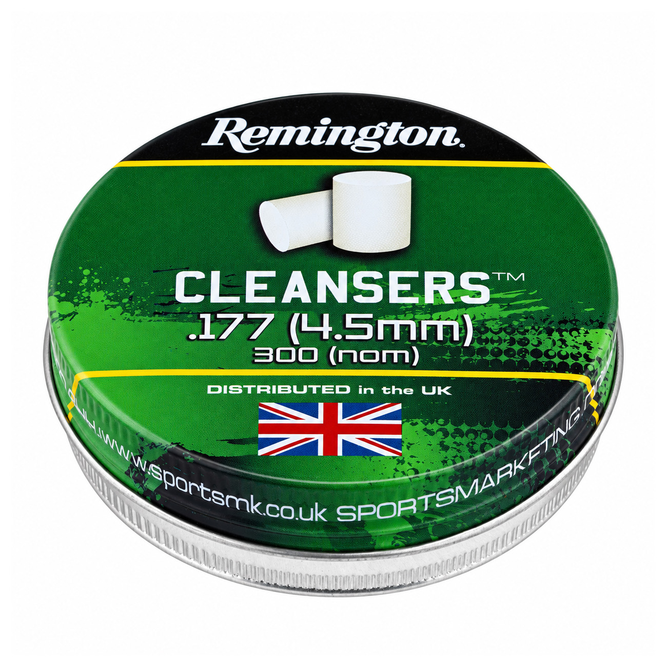 Remington Cleansers Reinigungsfilze / Filzdiabolos Laufreiniger 4,5mm wei� - 300 St�ck Bild 1