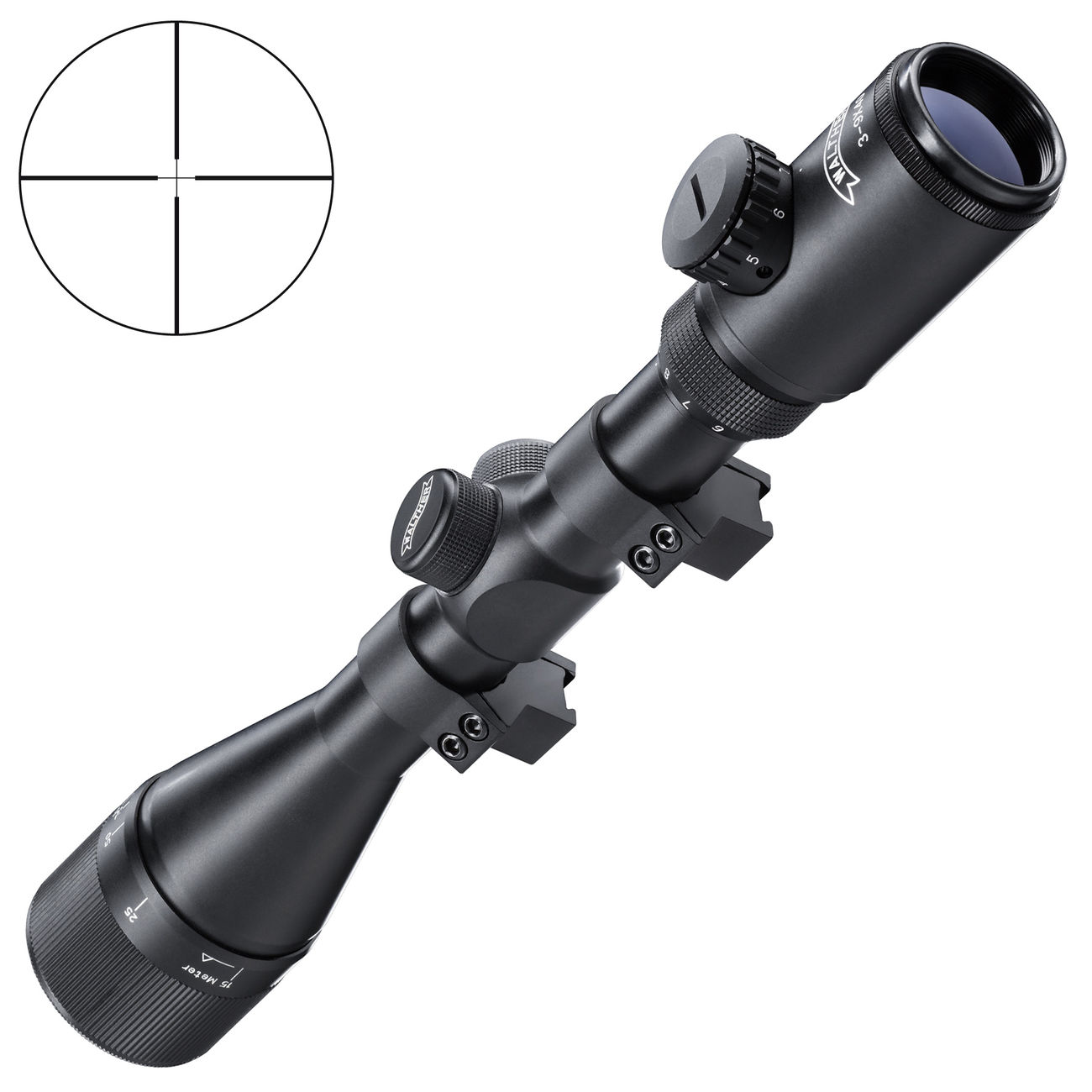 Walther Zielfernrohr 3-9 x 40E mit beleuchteten Zielkreuz
