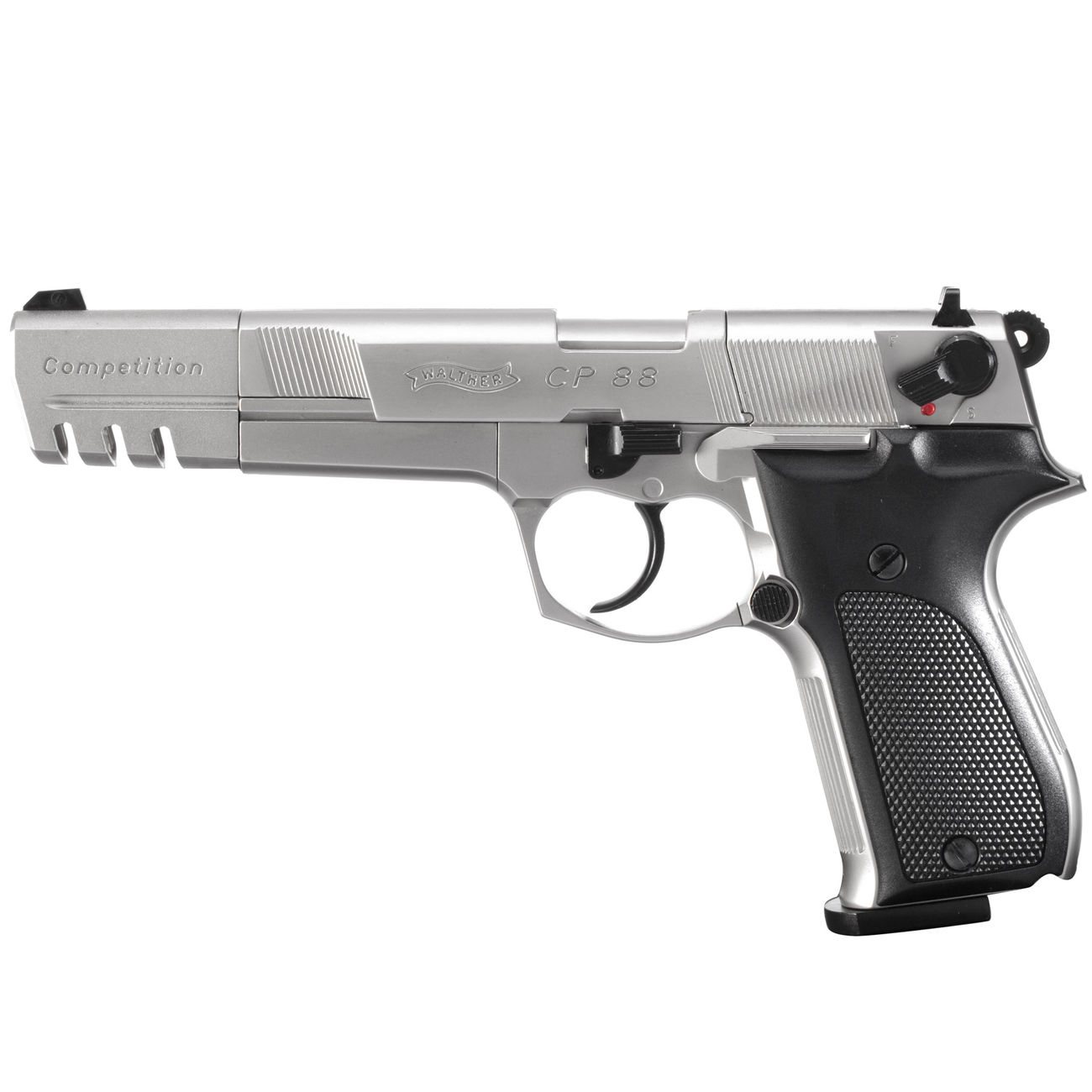 Walther CP88 Competition 6 Zoll CO2 Luftpistole 4,5mm Diabolo nickel