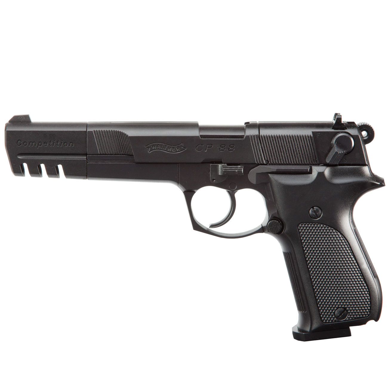 Walther CP88 Competition 6 Zoll CO2 Luftpistole 4,5mm Diabolo brniert