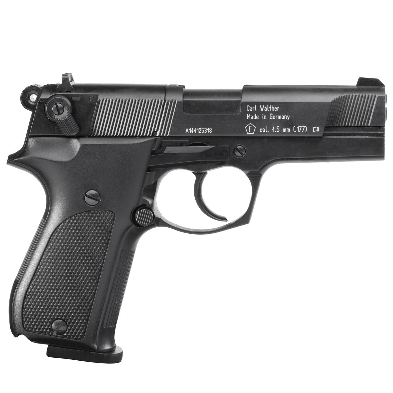 Walther CP88 4 Zoll CO2 Luftpistole 4,5mm Diabolo schwarz brniert Bild 2