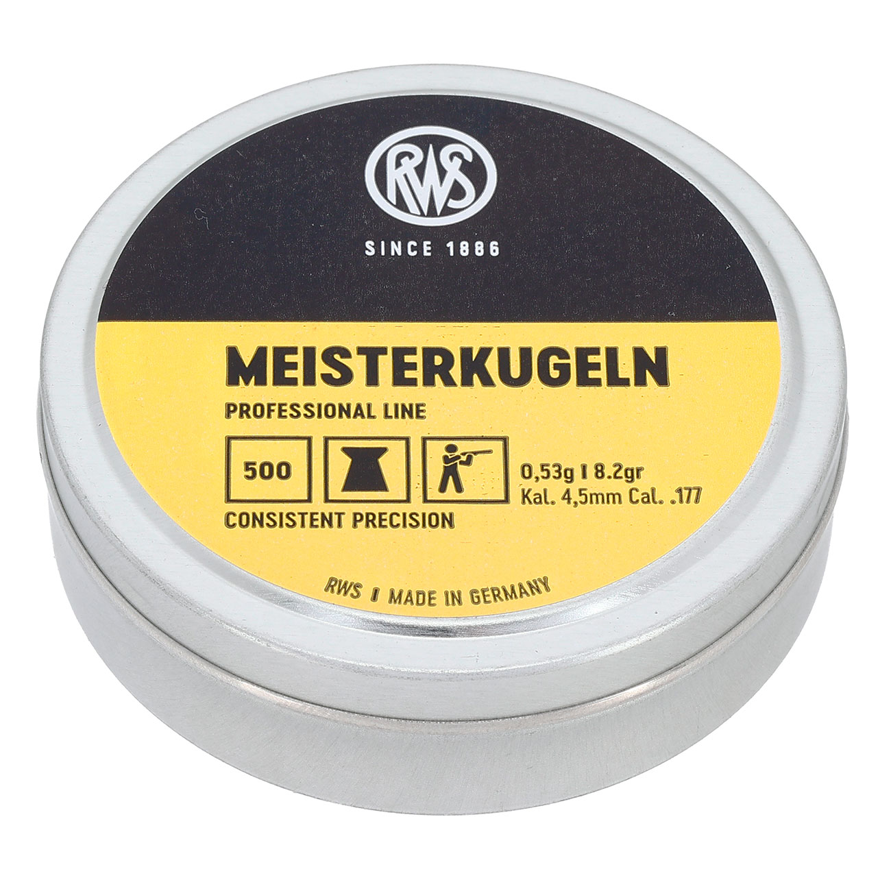 RWS Flachkopf-Diabolos Meisterkugeln 4,5mm 500 Stck Bild 1