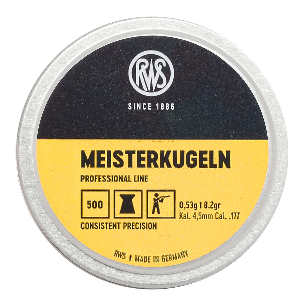 RWS Flachkopf-Diabolos Meisterkugeln 4,5mm 500 Stck Bild 4