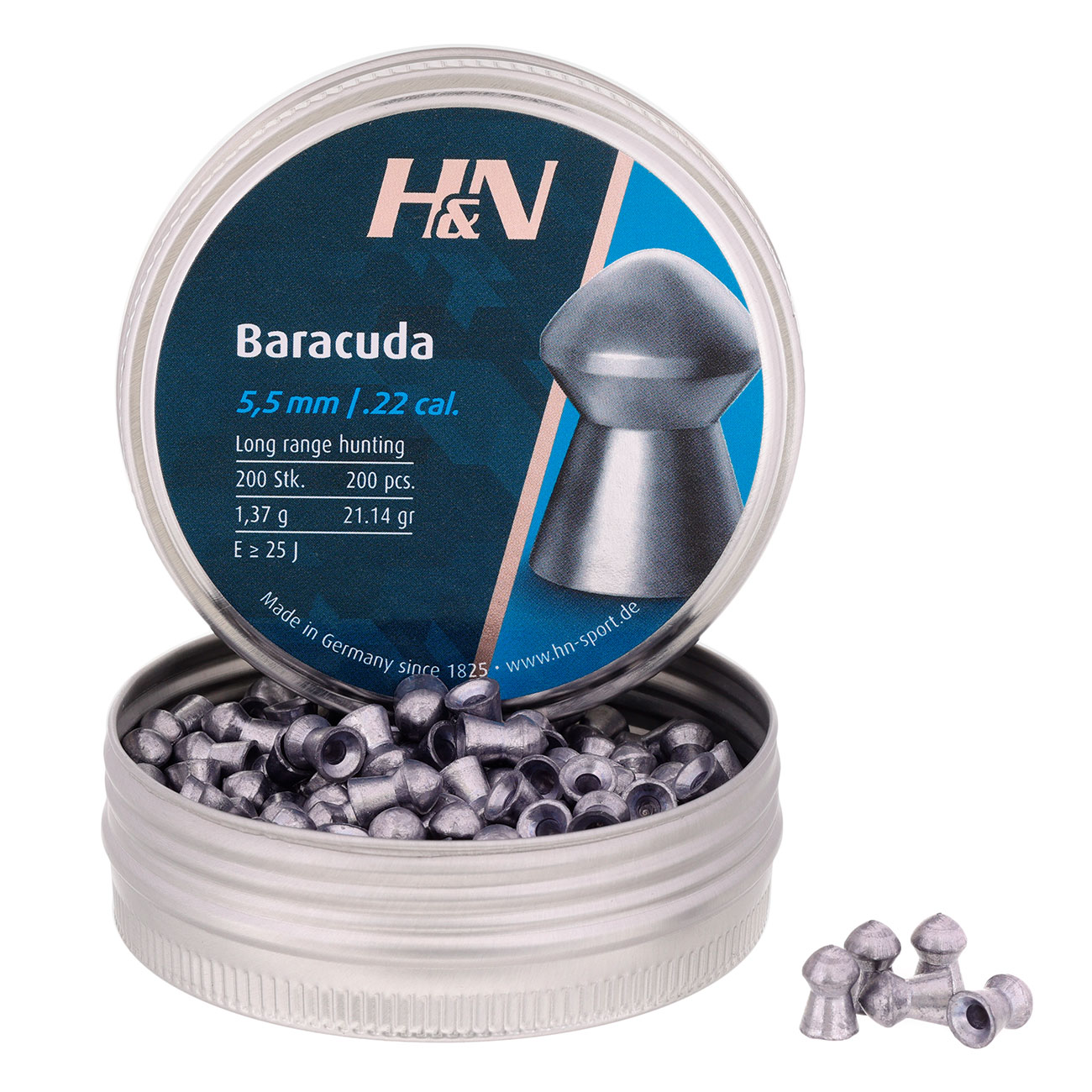 H&N Rundkopf-Diabolos Baracuda 5,5mm 200 Stck