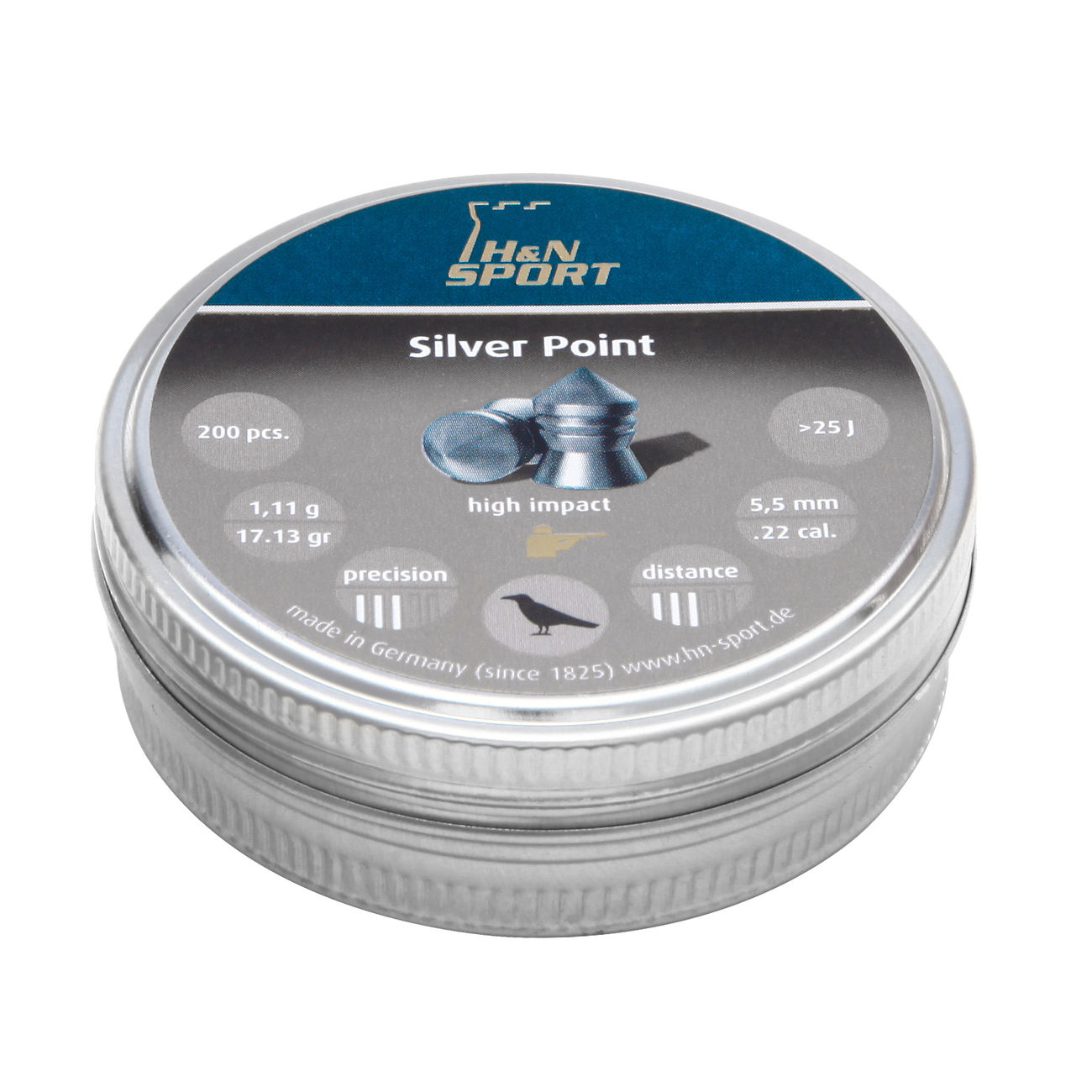 H&N Spitzkopf-Diabolos Silver Point 5,5mm 200 Stück Bild 1