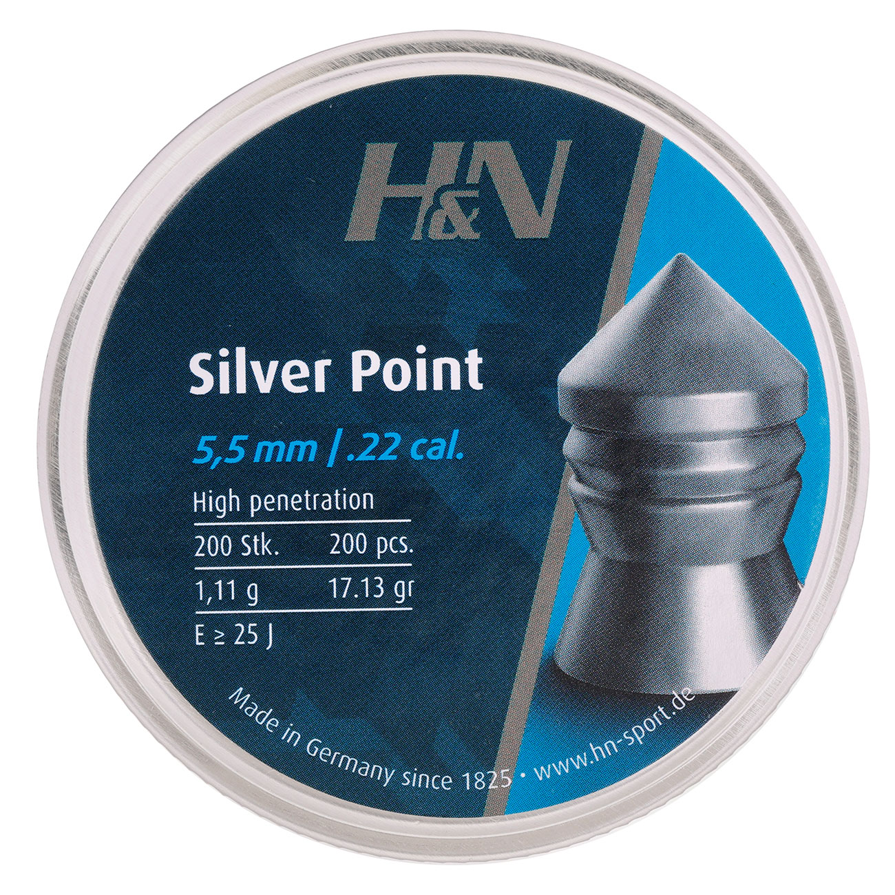 H&N Spitzkopf-Diabolos Silver Point 5,5mm 200 Stck Bild 3