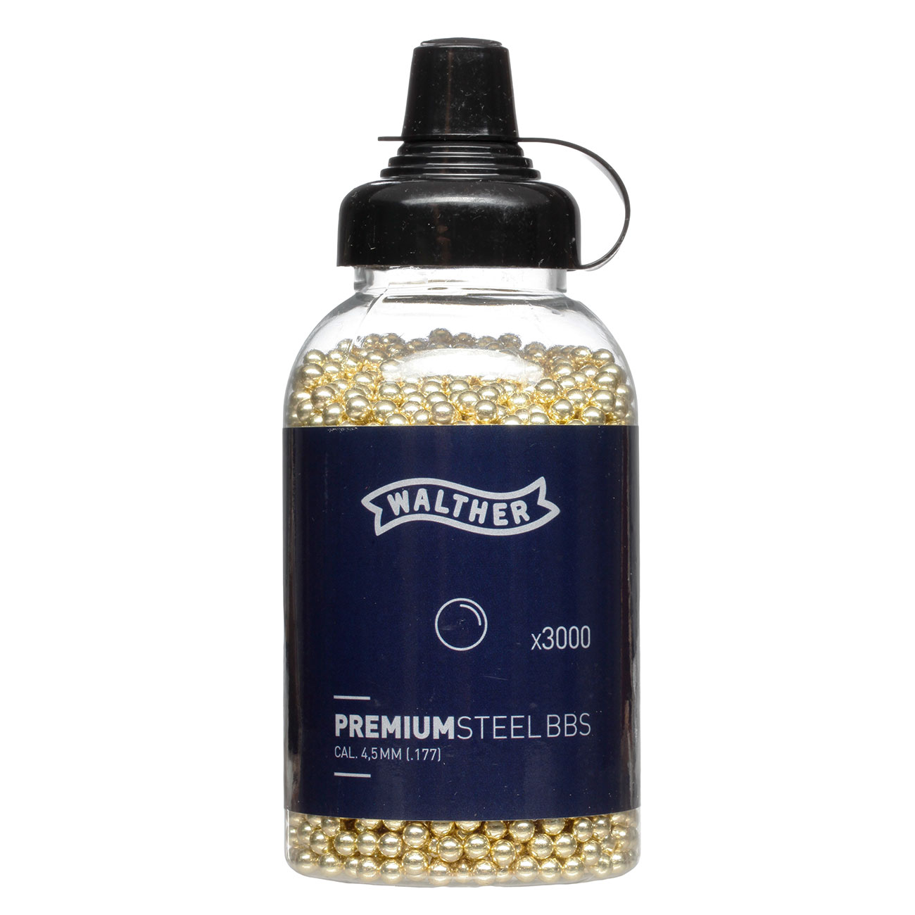 Walther Stahlrundkugel BB 4,5mm Schnelllader 3000 Stck gold glnzend