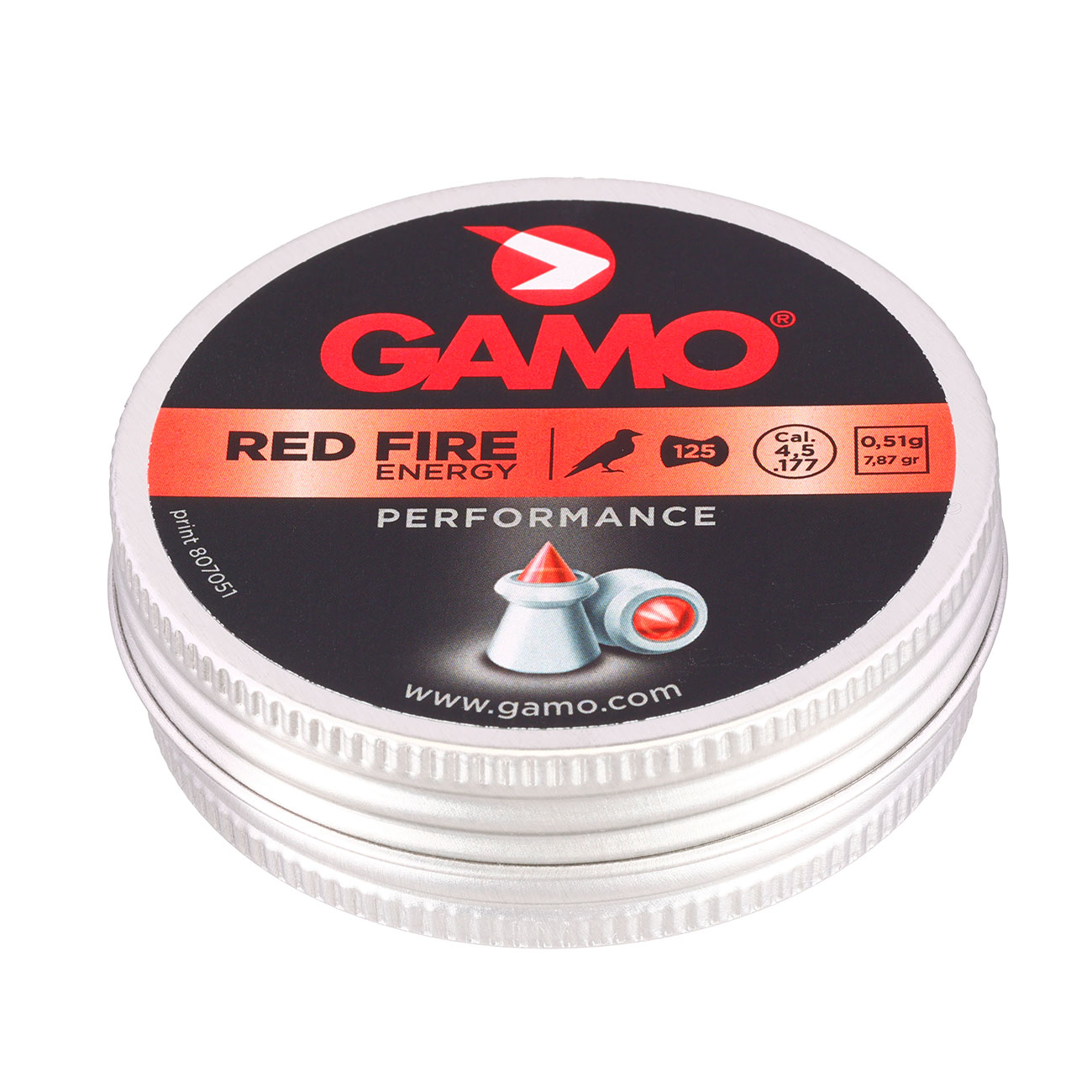 Gamo Spitzkopf-Diabolos Red Fire Polymerspitze 4,5mm 125 Stck Bild 1