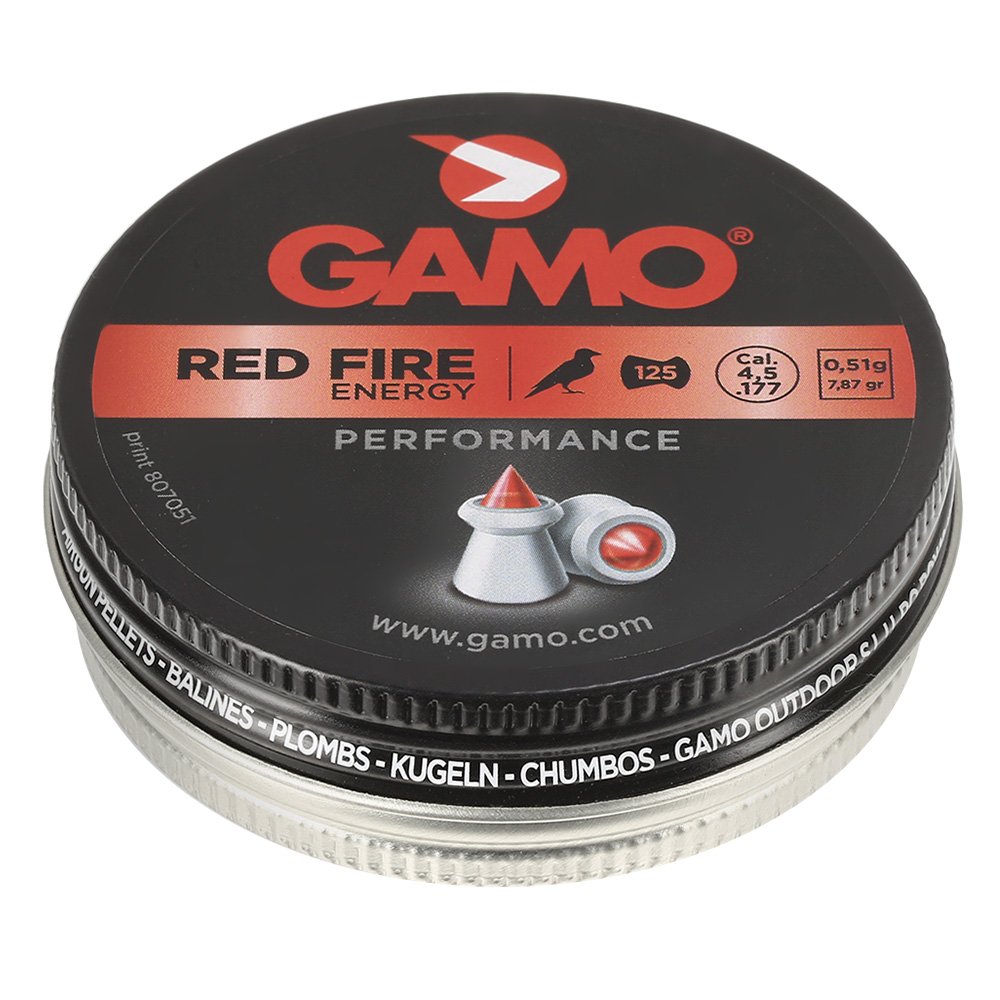 Gamo Spitzkopf-Diabolos Red Fire Polymerspitze 4,5mm 125 Stück Bild 1