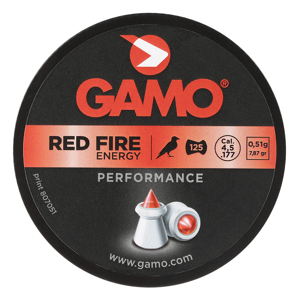 Gamo Spitzkopf-Diabolos Red Fire Polymerspitze 4,5mm 125 Stck Bild 1