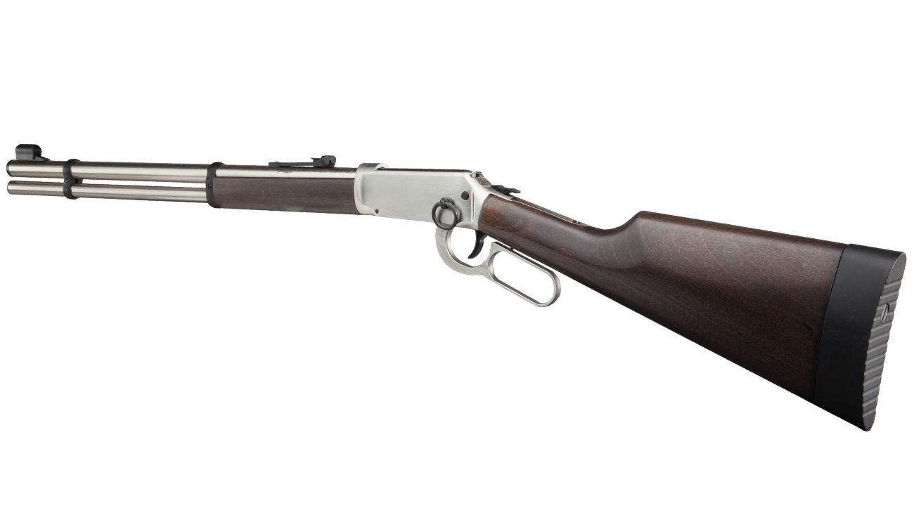 Walther Lever Action Steel Finish CO2 Unterhebelspanner Luftgewehr 4,5mm Stahloptik Holzschaft Bild 1