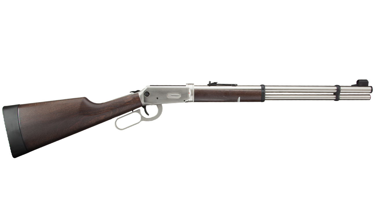 Walther Lever Action Steel Finish CO2 Unterhebelspanner Luftgewehr 4,5mm Stahloptik Holzschaft Bild 1
