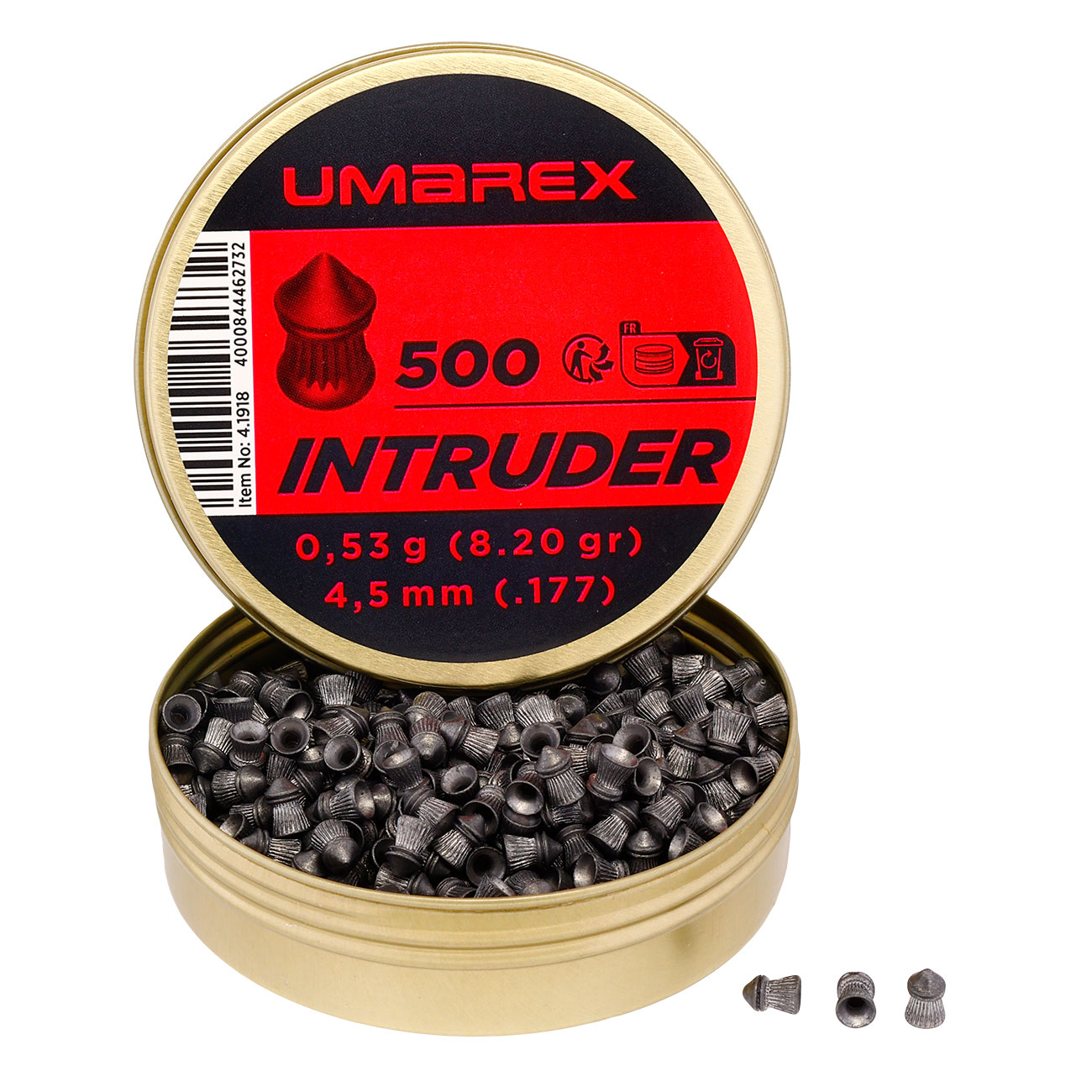 Umarex Spitzkopf-Diabolos Intruder, geriffelt 4,5mm 500 Stck