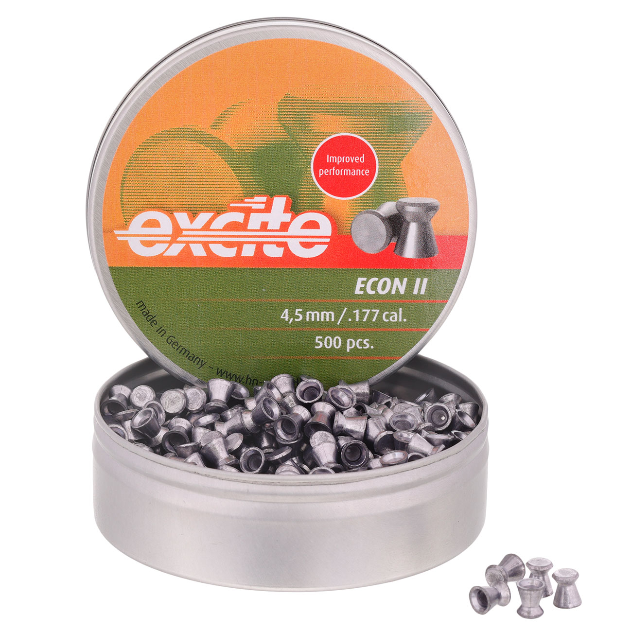 H&N Flachkopf-Diabolos Excite Econ II 4,5mm 500 Stck