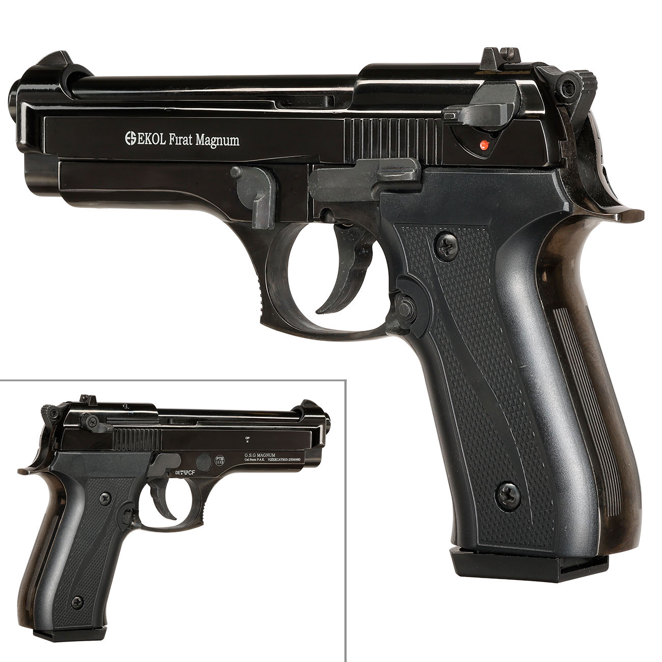 Ekol Firat Magnum Schreckschuss Pistole Kal. 9mm P.A.K. br�niert - B-WARE Bild 7