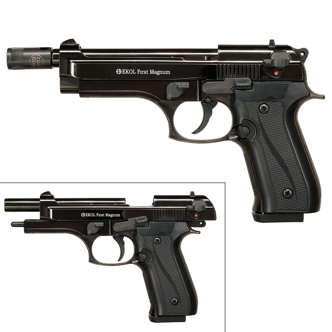 Ekol Firat Magnum Schreckschuss Pistole Kal. 9mm P.A.K. br�niert - B-WARE Bild 9