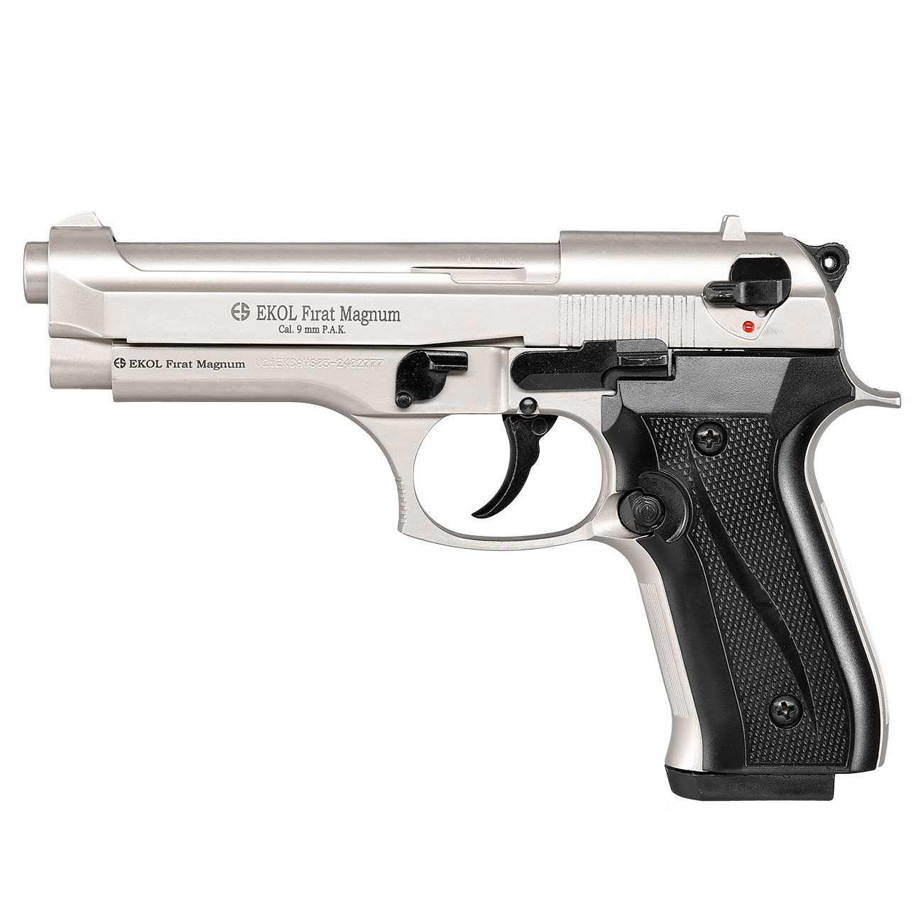 Ekol Firat Magnum Schreckschuss Pistole Kal. 9mm P.A.K. nickel - B-WARE