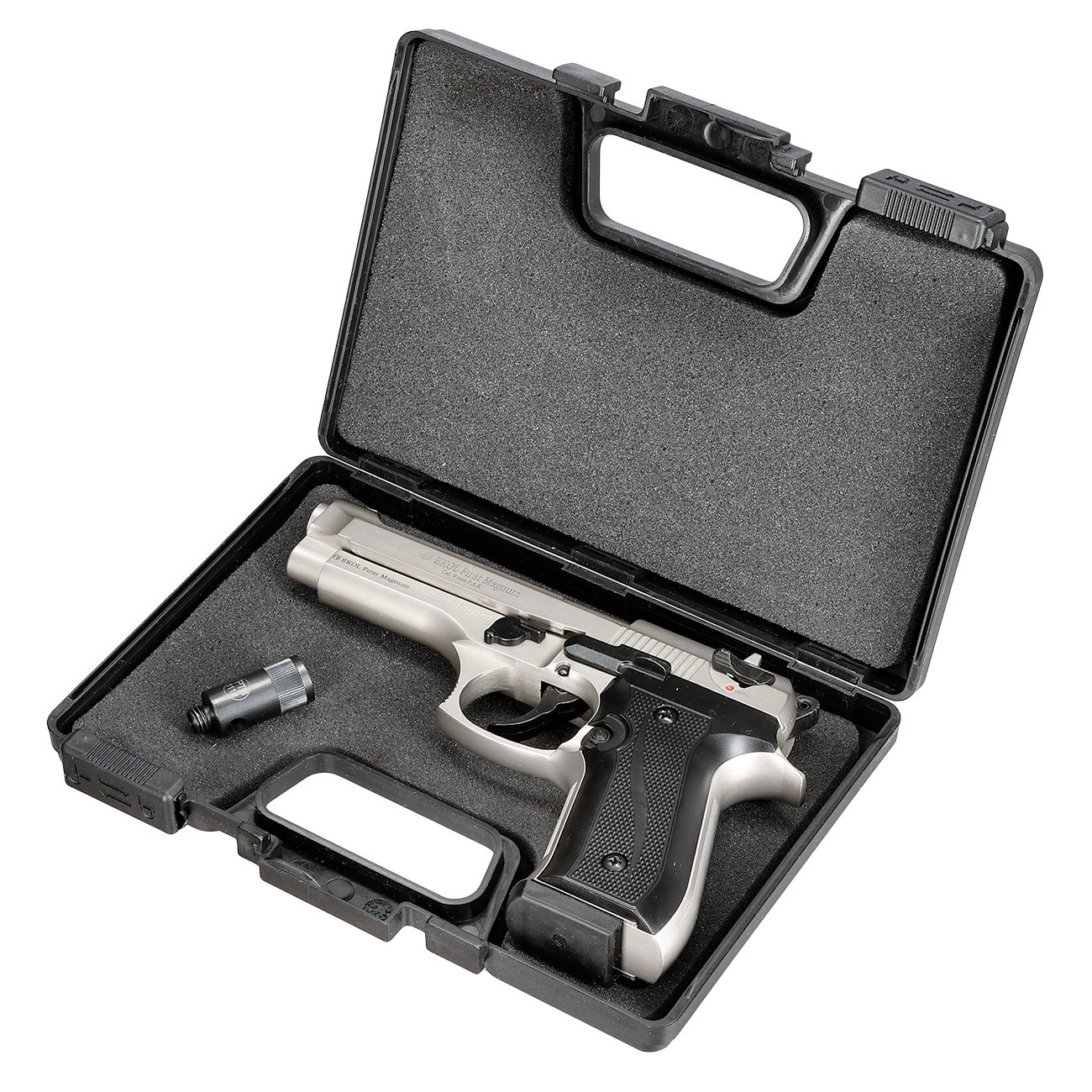 Ekol Firat Magnum Schreckschuss Pistole Kal. 9mm P.A.K. nickel - B-WARE Bild 4
