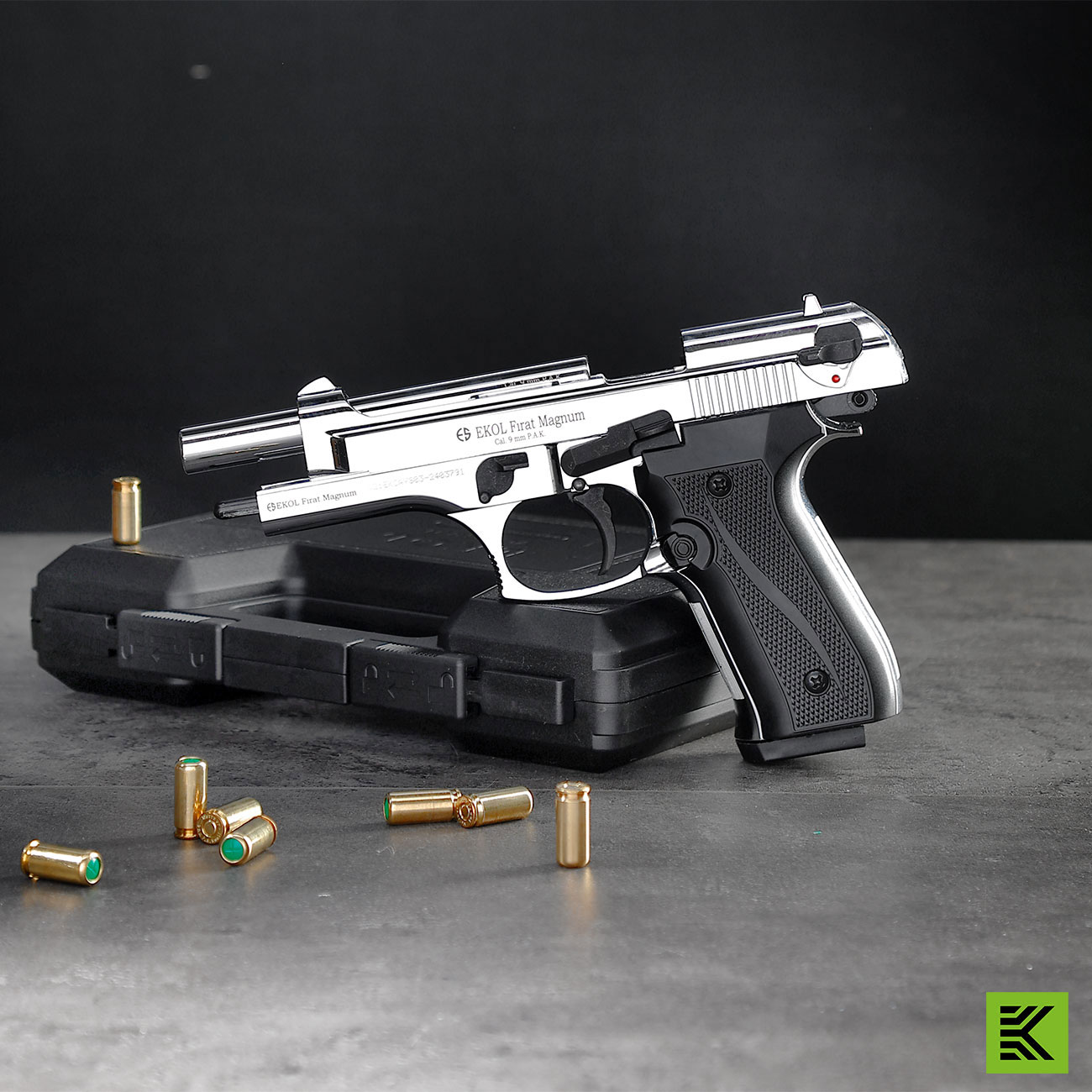 Ekol Firat Magnum Schreckschuss Pistole Kal. 9mm P.A.K. chrom - B-WARE Bild 1