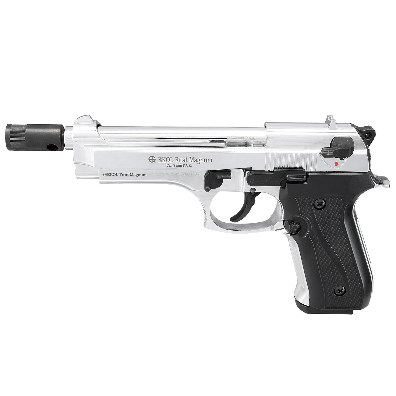 Ekol Firat Magnum Schreckschuss Pistole Kal. 9mm P.A.K. chrom - B-WARE Bild 10